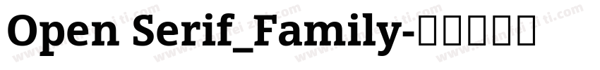 Open Serif_Family字体转换